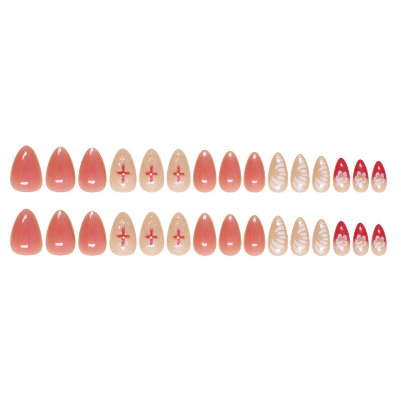 Einfache Maniküre Patch Abnehmbare Nagel Drei-Dimensional Blume Künstliche Nagel Tragen Nagel Rouge Nagel Maniküre Diamant