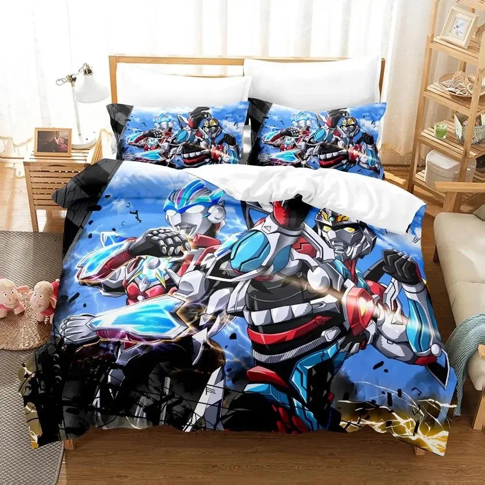 Anime SSSS.GRIDMAN Bedding Set Boys Girls Twin Queen Size Duvet Cover Pillowcase Bed Kids Adult Fashion Home TextileCustomizable