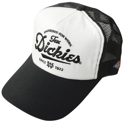 Dickies Mesh Cap with Original American Street Style DK Classic Logo, Unisex, Black, Casual, (Free Size, White)