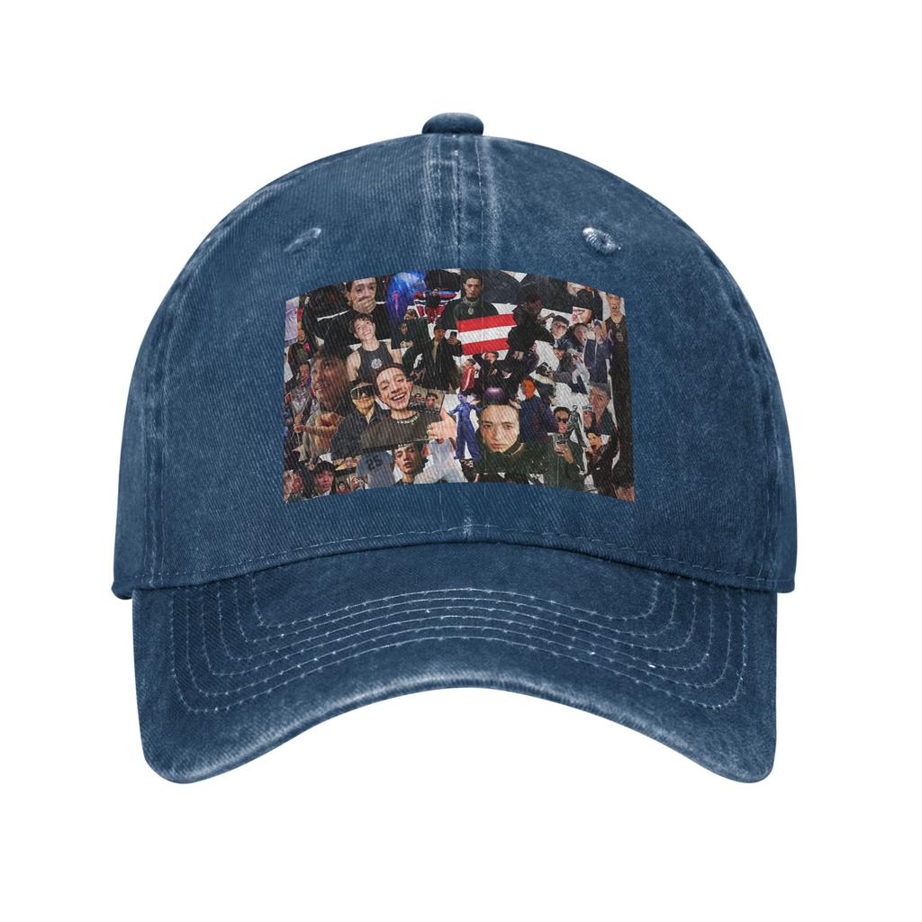Kyle Alessandro Jeans-Kappe Lässige Baseballkappen Verstellbarer Hut Sommer Unisex Baseballkappen