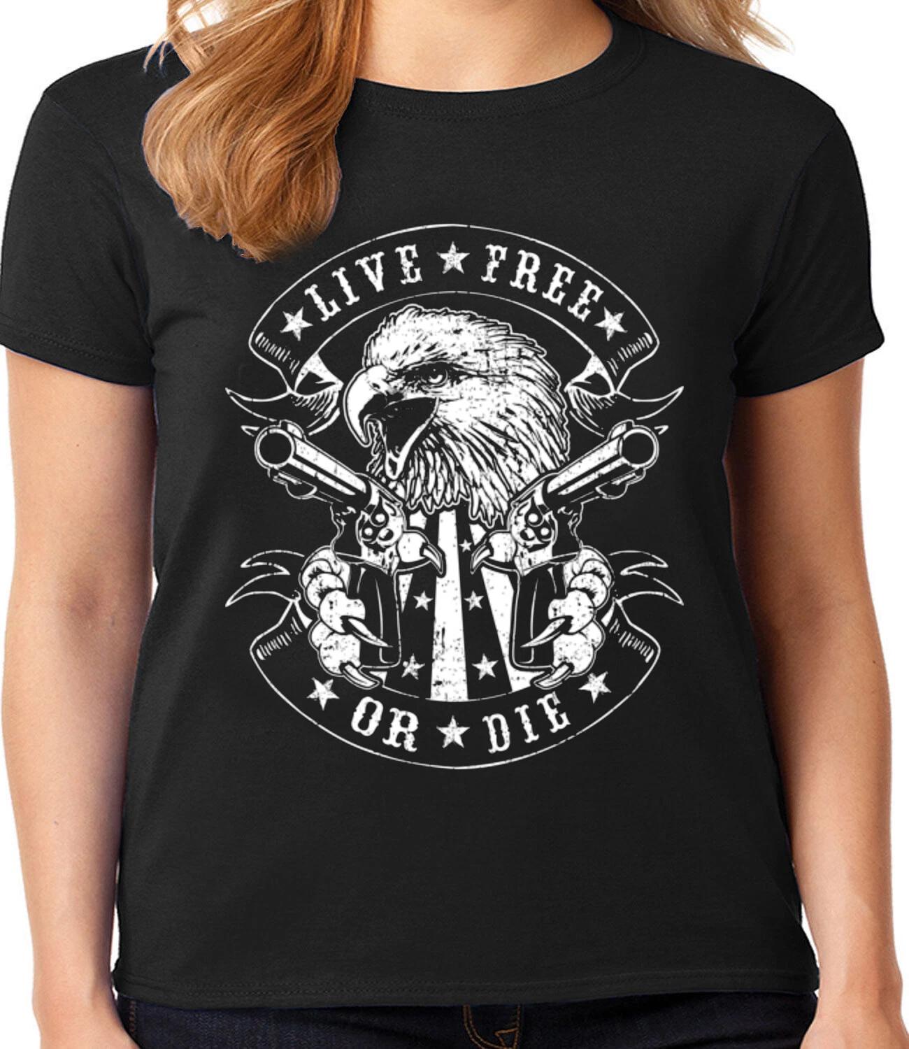 Ladies T-shirt Womens 2nd Amendment Gun Rights Tee Shirt Womans Tactical Gear L