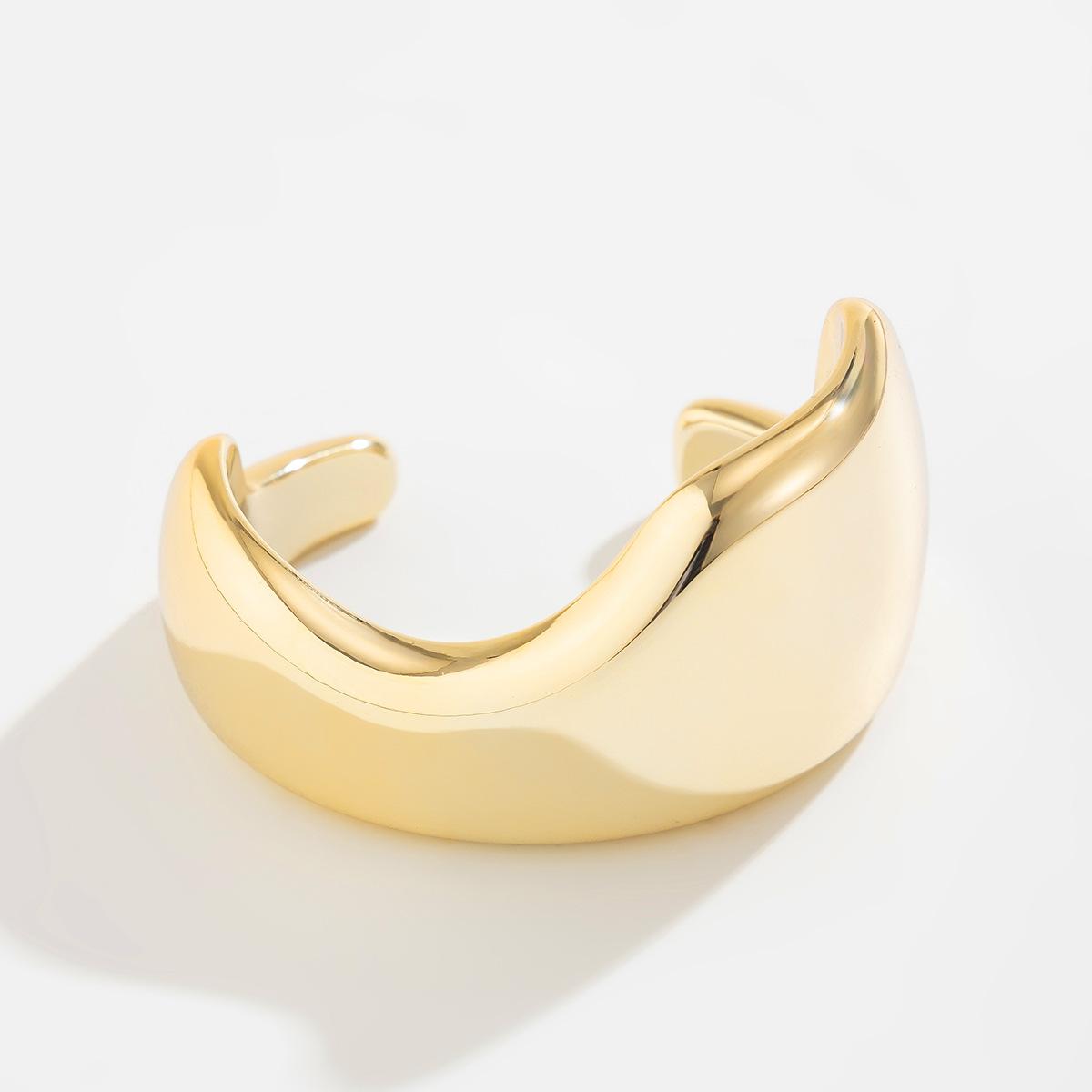 

Модный нерегулярный браслет-манжета, полированный, плиссированный, легкий, роскошный, стильный, для вечеринок, для женщин