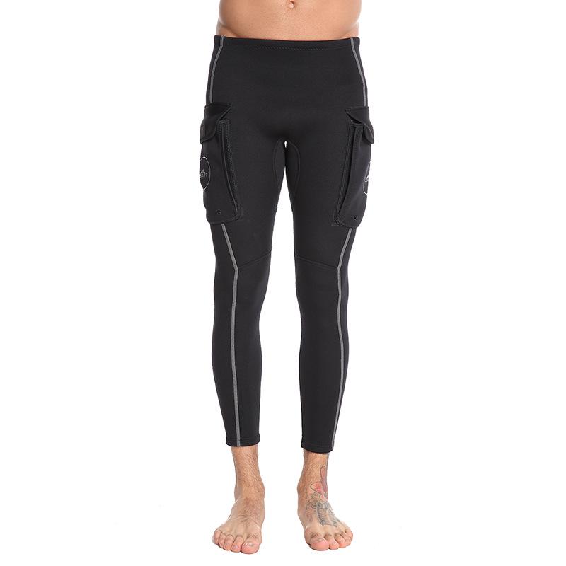Pantaloni Muta Subacquea da Uomo Sharkbat 3MM - Caldi, Protettivi dal Sole, Resistenti al Freddo, Lunghi