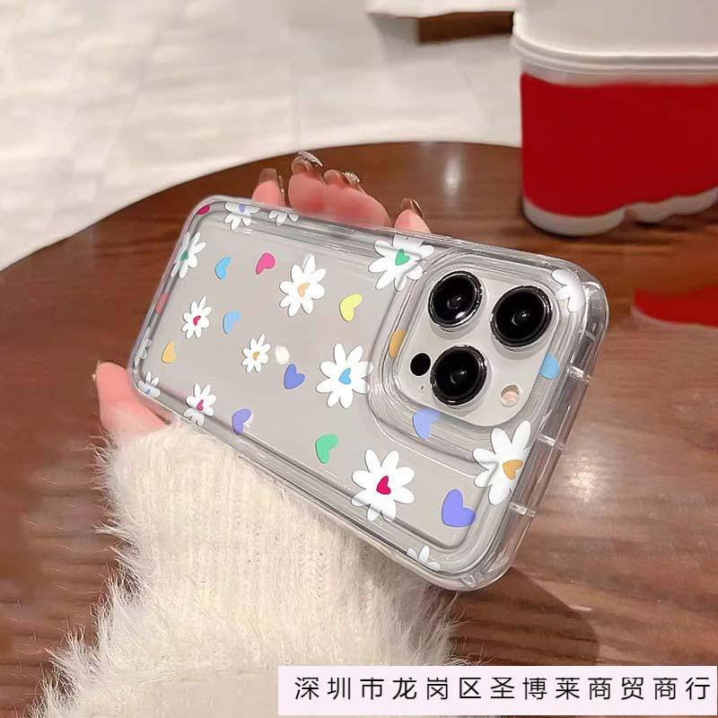 Color Love White Flower for Apple 15Plus Mobile Phone Case iPhone12promax Trend 14/13/11 Set
