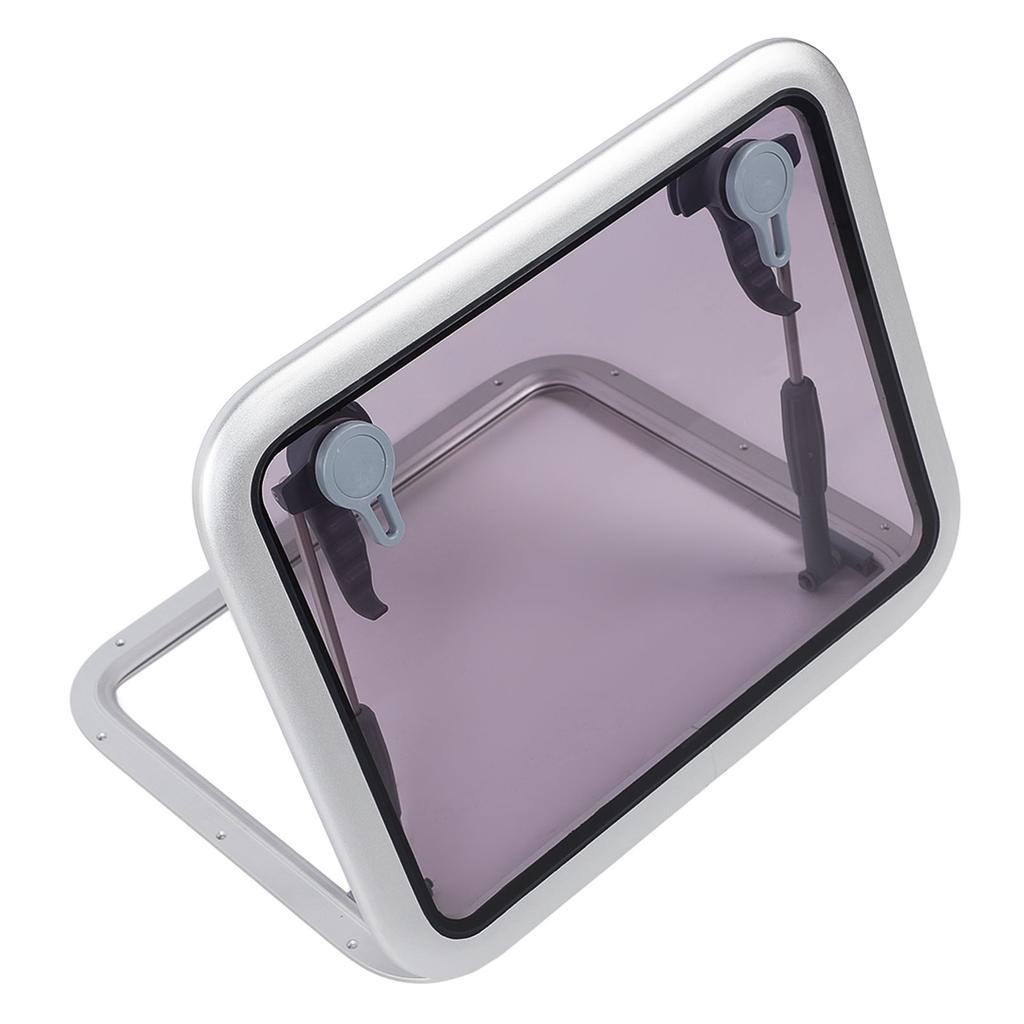 457 X 327mm Boat Skylights Window Square Push Out Deck Porthole Skylights Ventilation Hatch Window for Yacht RV Ship