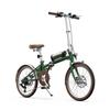 OT02PRO, rosso/verde, potenza motore 250W, 36V, batteria staccabile 5.2AH, pneumatici 20*1.35 pollici, bicicletta elettrica da città, velocità massima 25KM/H