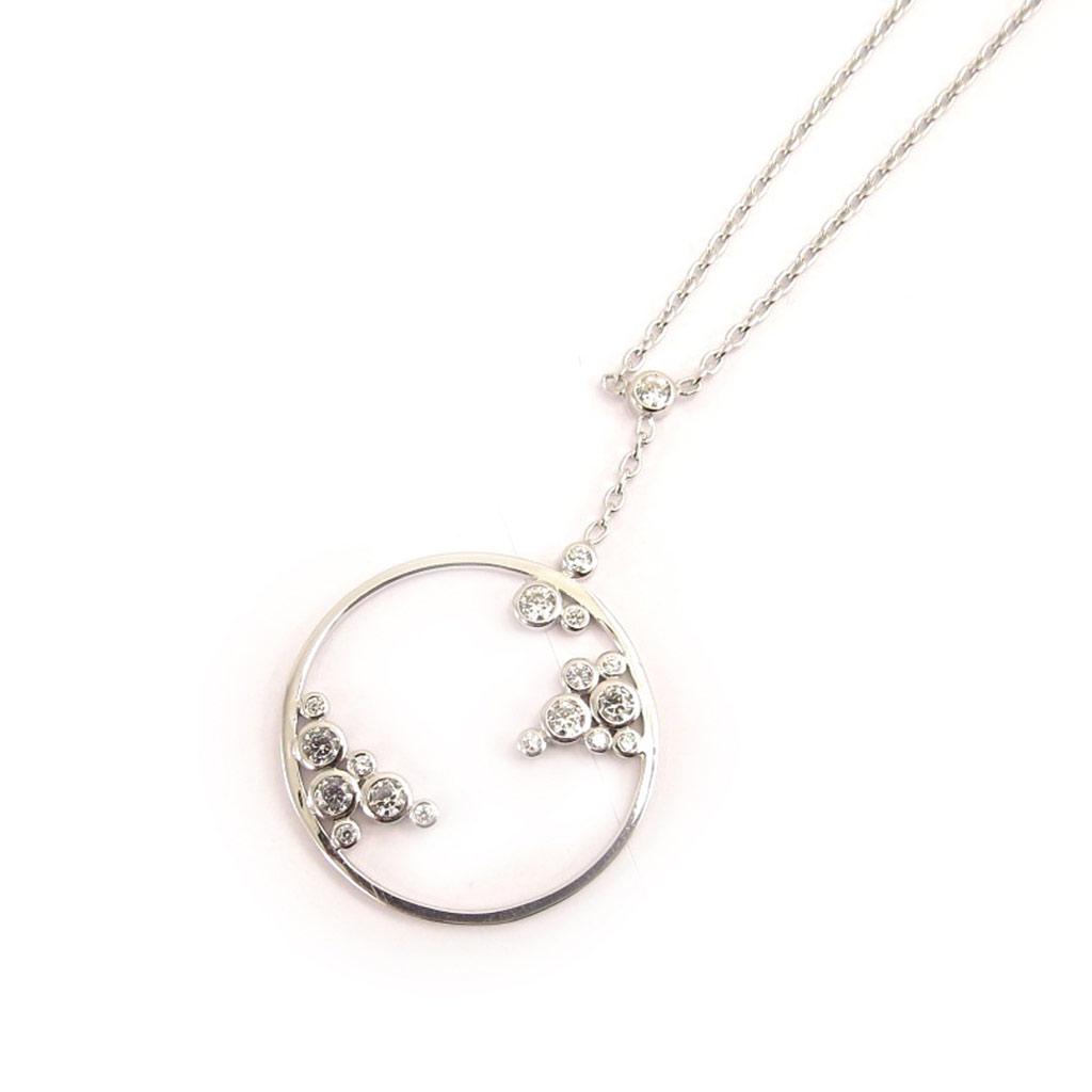Altesse [L0184] - Collier Argent 'Déesse' blanc