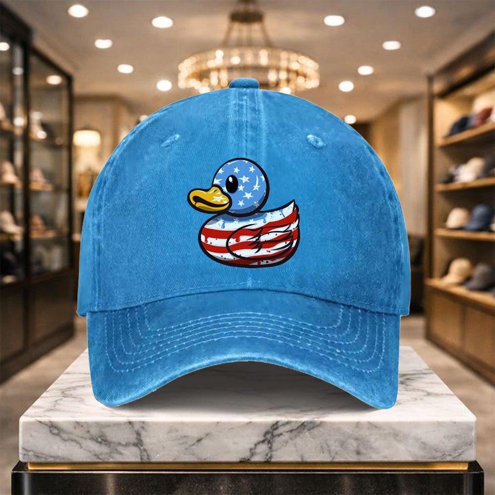Rubber Duck Baseball Cap Adjustable Casual Hat For Outdoor Sports Daily Wear