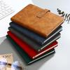 A5 Notepad Notebook Gift Set with U-Shaped Buckle, Leather Surface, Custom Logo for Business Meetings