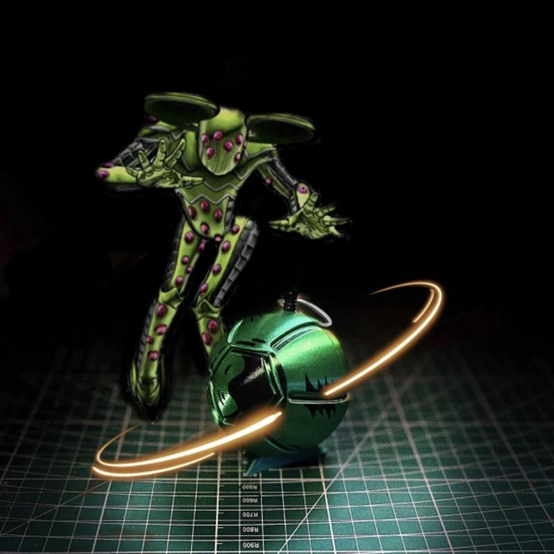 Hot Jojo Bizarre Adventure Steel Ball Run Gyro Anime Figures Golden Spin Fingertip Ball Stress Relief Toys Anime Manga Fans Gift