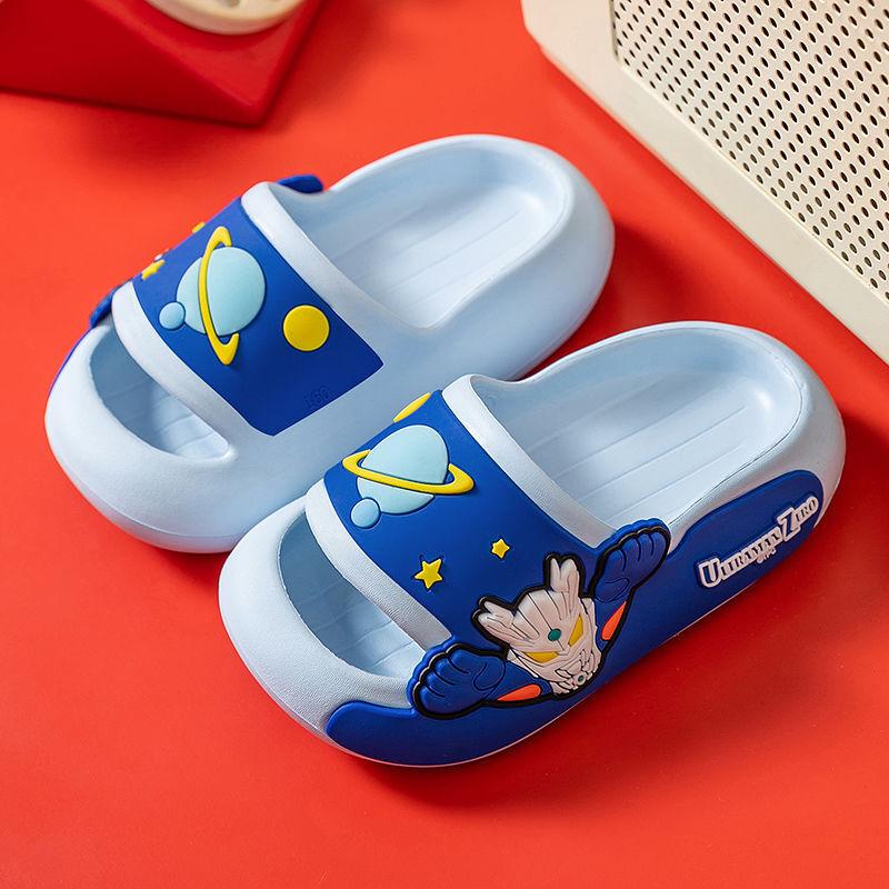 

Детские тапочки летние мультипликационные толстые для мальчиков и девочек, для дома, нескользящие, симпатичные 190MM foot length 18cm recommended yardage 30-31