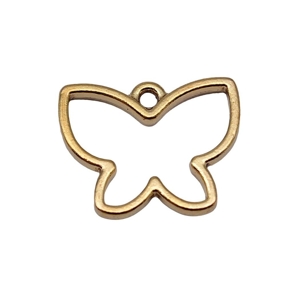 Butterfly Charms Simple Pendants For Minimalist DIY Jewelry Making