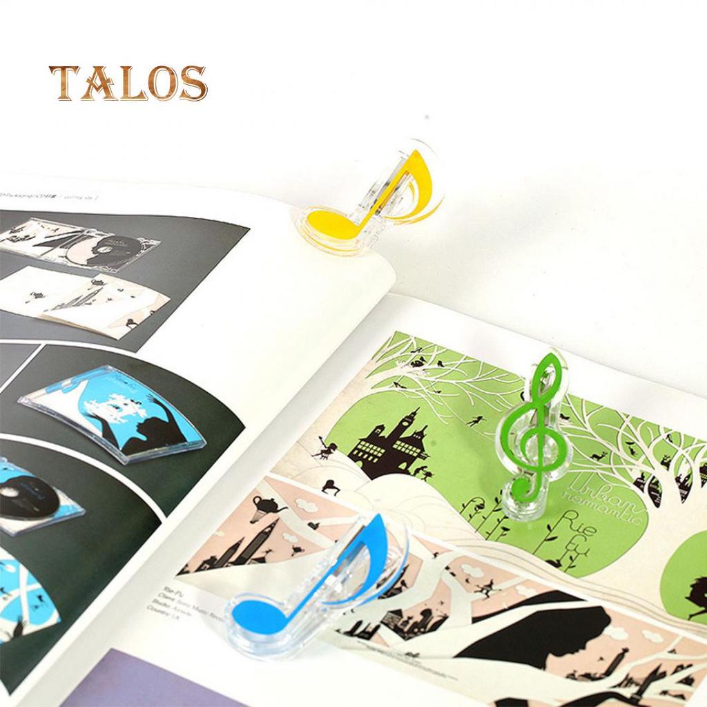 Lovely Plastic Music Book Page Musical Note Shape Clip Treble Clef Bookmark Musical Instruments