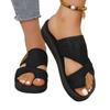 Women's Trendy Open-Toe Water-Resistant Slippers: Fashionable, Comfortable, Wear-Resistant Outdoor Sandals