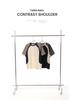 2026 Summer Heavyweight 260G Raglan Colorblock Short Sleeve T-shirt - Trendy Hong Kong Style for Men and Women, Casual Versatile Half Sleeve