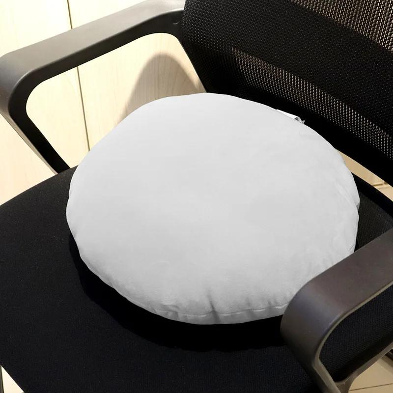 Simple Stylish Home Round Cushion Pillow Solid Color Ultra Soft Comfortable Tatami Sofa Bay Window Cushion Office Chair Cushion