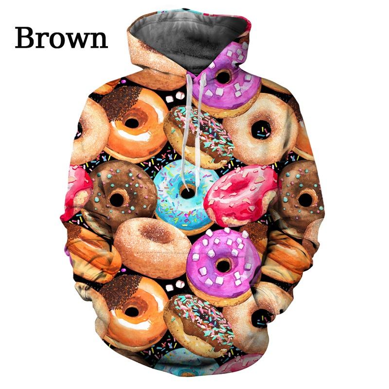 

Мужская толстовка с капюшоном на весну и осень с 3D принтом конфеты-бургеры в стиле хип-хоп уличная одежда оверсайз толстовка с капюшоном