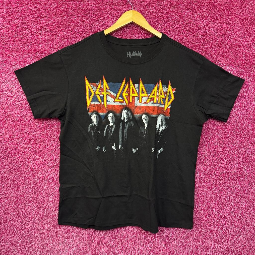 Def Leppard All Timers Union Jack Heavy Metal Band Tee