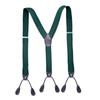 Bretelle Elastiche Vintage in Pelle con Estremità Clic Bretelle con Cinturino Regolabile Bretelle Bretelle Cinghie per Pantaloni Cintura