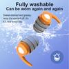 1 Pair Silicone Noise Reduction Earplug Soft Comfort Ear Protection Earplugs Reusable Soundproof Ear Plugs for Sleeping Swimming