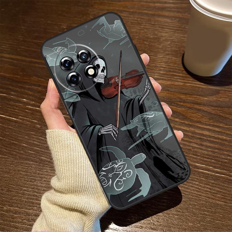 Music Violin For OnePlus 15 13 12 11 15R 13R 12R 8T 10T 13T Case For OnePlus Nord 5 CE 2 3 4 Lite N20 N30