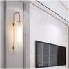 Mid-Century Modern Wall Sconce, Frosted Gray Glass & Gold Long Arm Wall Light, E26 Base, for Bedroom, Living Room(White)