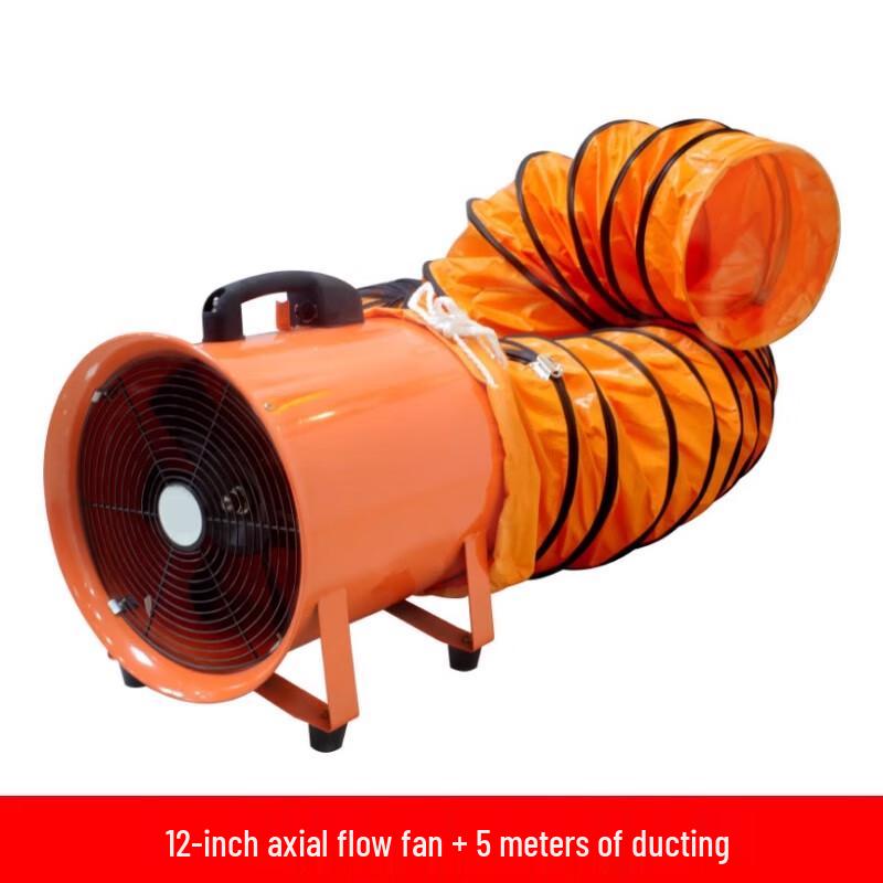 CHUGOUXIANG Portable Industrial Axial Flow Exhaust Fan CN plug (adapter included)