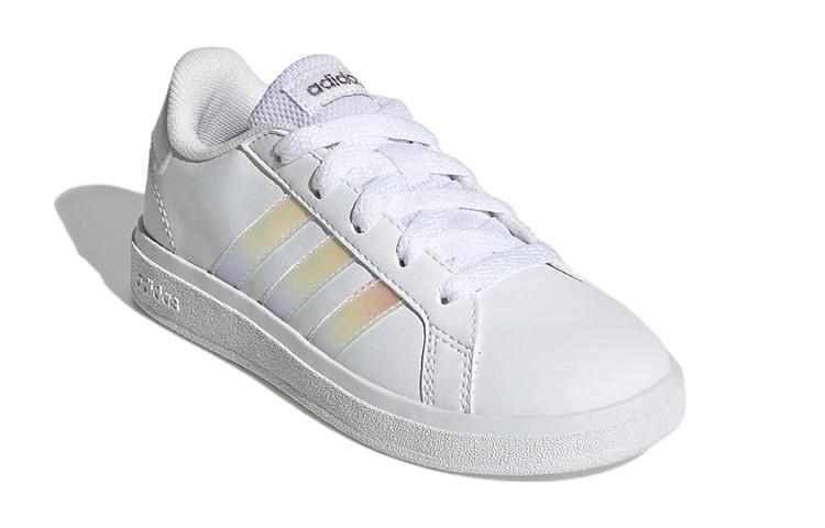 Adidas Grand Court 2.0 Big Kid 'White Iridescent' GY2326