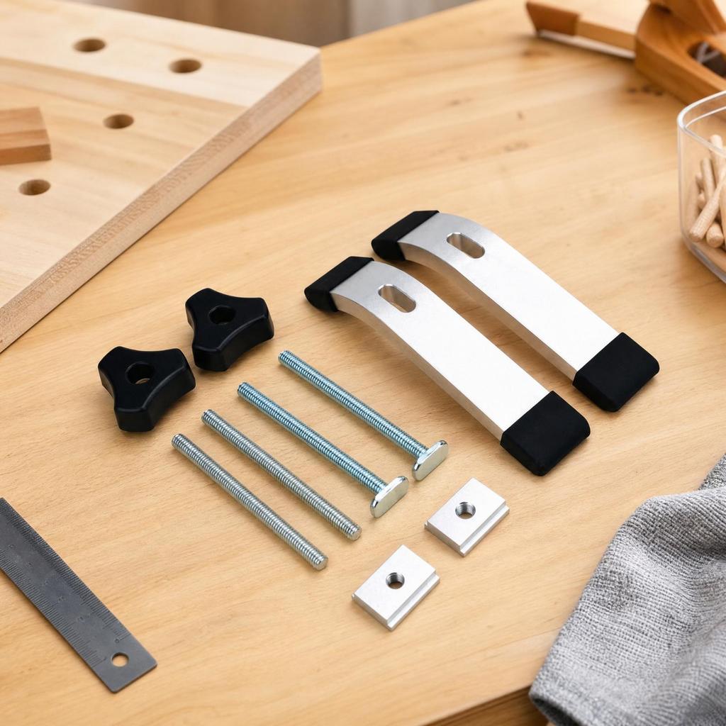 2 Pieces T-Slot Clamp Bar with Hardware Sturdy Heavy-Duty