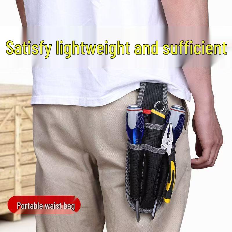 Multifunctional Electrician & Carpenter Tool Bag - Durable Oxford Cloth Waist Bag