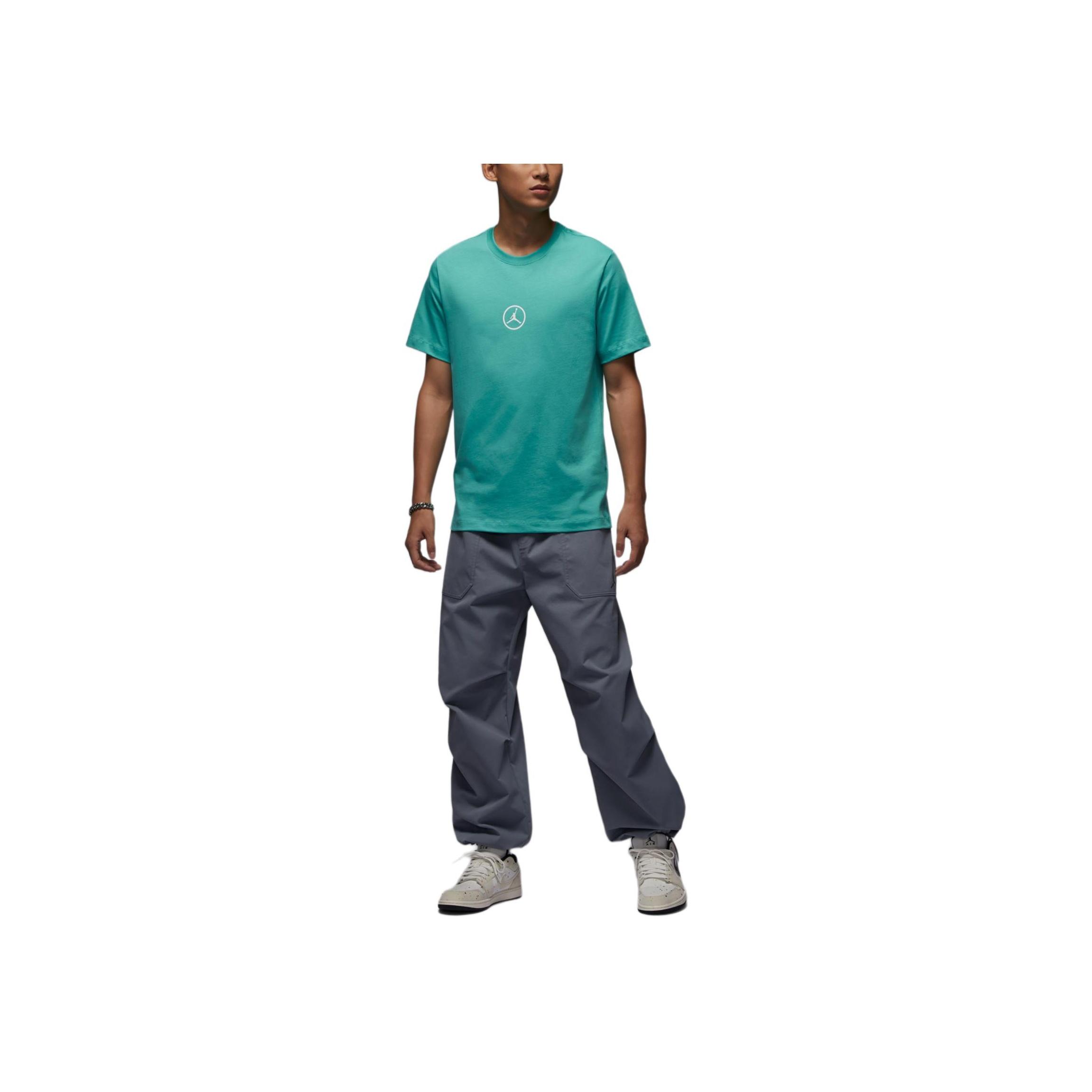 

New Jordan Flight EssentialsBRAND T Shirt Men s Washable Water Duck Cyan/White/Black HJ2339-392 XL