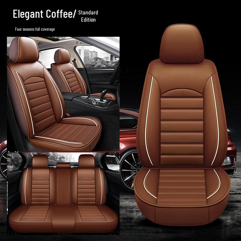 All-Season Leather Car Seat Cushion for Five-Seat Pickup Trucks