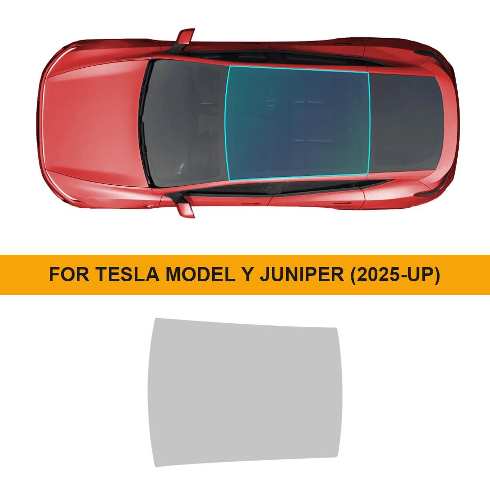 TPU Ice Armor Pre-Cut Sunroof Protection Film for Tesla Model Y Juniper 2025 2026-UP ModelY Heat Insulation Car PPF Accessories