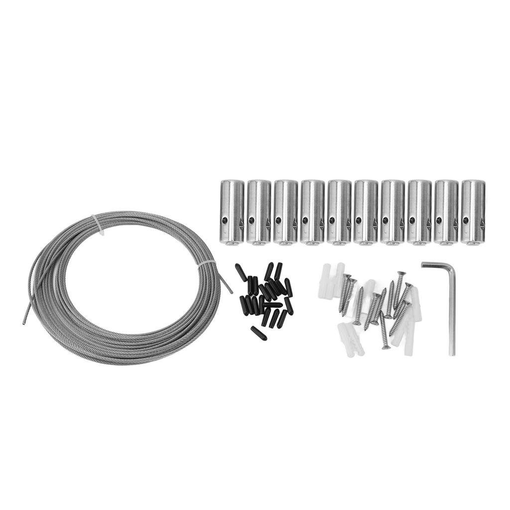 Wire Trellis for Climbing Plants Outdoor Stainless Steel Fastener Green Wall Trellis Kit Cross