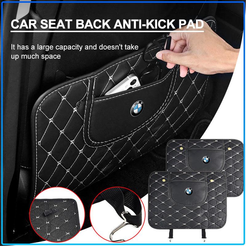 Car Anti-kick Pad Interior Pu Leather Auto Seat Back Protector Pads For BMW M Performance 1 3 5 7 Series M3 M4 M5 M6 X1 X3 X5 X6 X7 E30 E34 E36 E39 E4