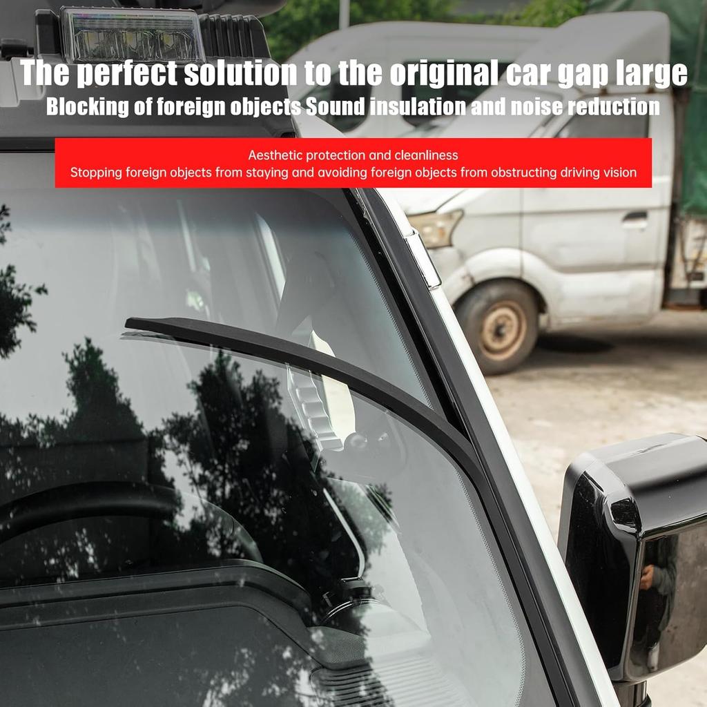 Front Glass Sealing Tape For 2024 2025 Lexus GX550 GX550H Soundproofing Noise Reduction Exterior Gap Strips Grille Blocking Foreign Objects Upgrades