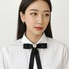 White Black Ribbon Pin Pearl Funerals Memorial Pin Fashion Black Bow Brooch Pin  Occupation