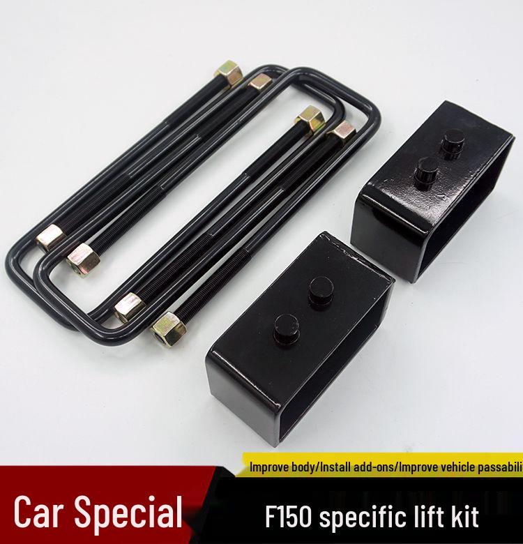 Ford Raptor F150 Chassis Mod: Front & Rear 2.5" Lift Kit with Rear Steel Lift Block