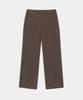 MAISON MINED Saint Two Tuck Wide Pants Brown