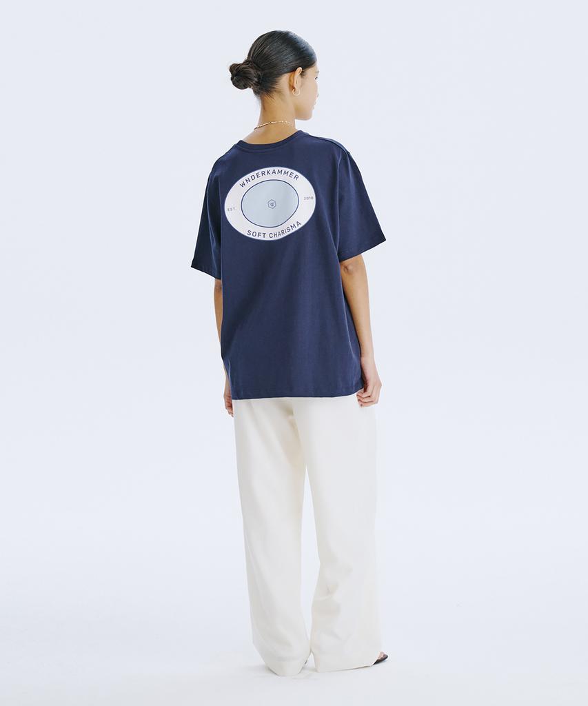 WNDERKAMMER Round Graphic T_Navy