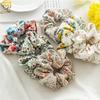 New Style Sweet Floral Large Hairband for Headwear - Perfect for Girls with Ponytail Hair. Made of Fabric.
