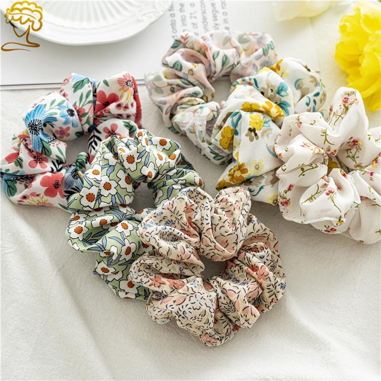 New Style Sweet Floral Large Hairband for Headwear - Perfect for Girls with Ponytail Hair. Made of Fabric.