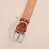 First Layer Cowhide Belt Men's Retro Casual Pin Buckle Leather Belt Men's Cowhide Vegetable Tanned Belt