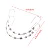 1 Pair Temporary Tooth Decoration Dental Fake Braces with Metal Wires & Bracket Dental Metal Bracket Dental Tool for Tooth Decor