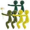 6-10Pcs Plant Sprouts Stems Support Holders Cute Animal Shape Propagation Flower pot Plant Fixed Bracket for Indoor Garden