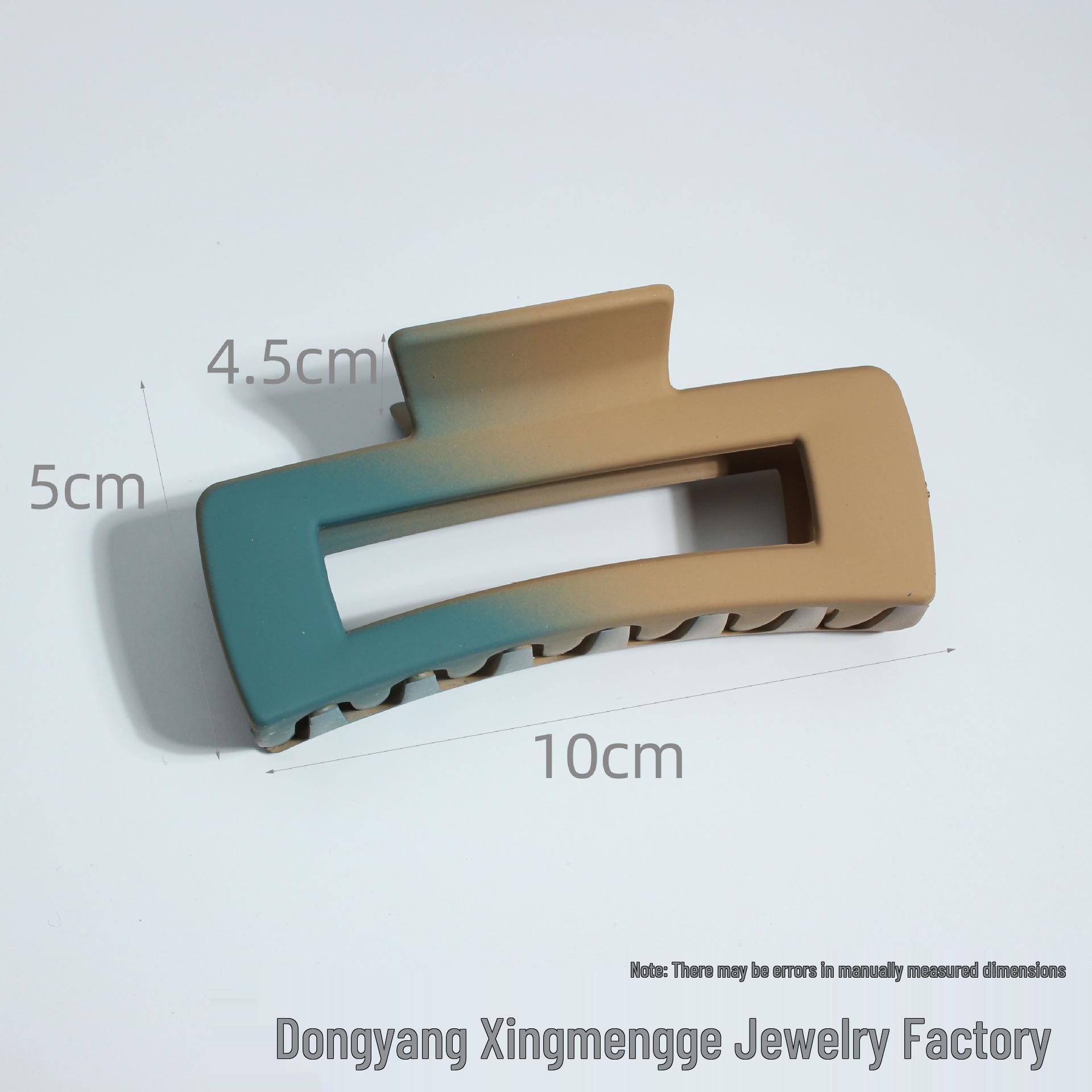 

Gradient Frosted Korean Claw Hair Clip for Women - Square Design for Stylish Updos and High Ponytails.