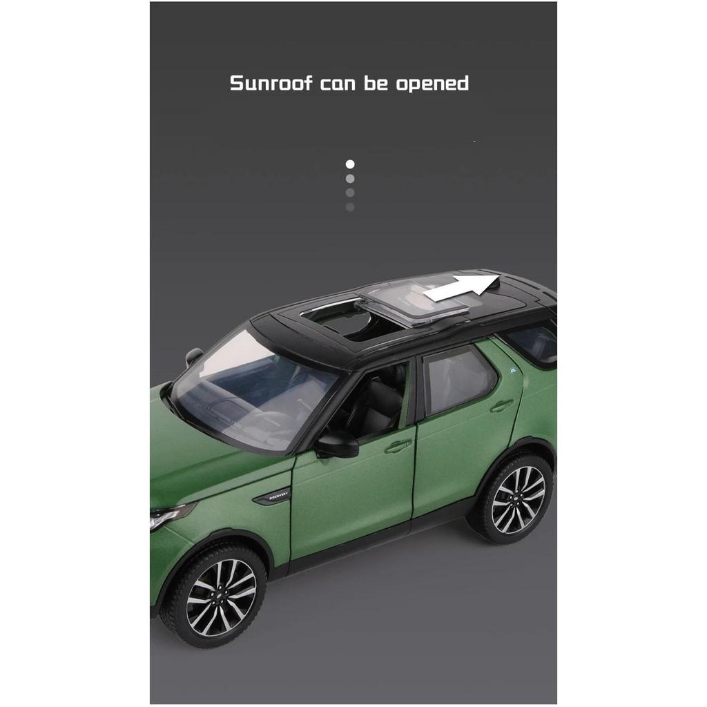 1/24 Land Rover Discovery Evoque R-Dynamic SE SUV Alloy Car Model Diecast Metal Toy Vehicles Car Model Sound and Light Collection Kids Gift