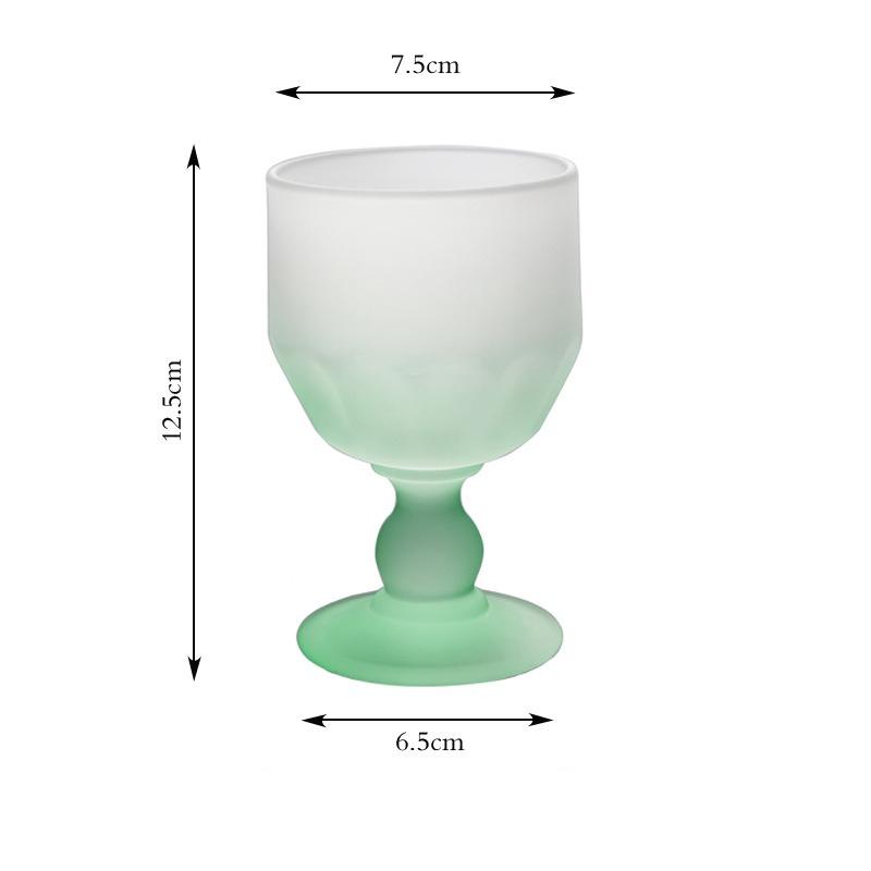 1PC Glass Cup Drinkware Medieval Goblet Premium Sense Retro Sparkling Fruit Wine Drinking Set Household Goods