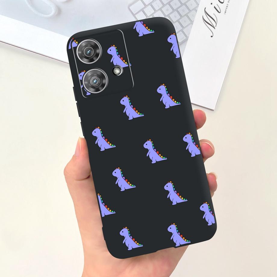 Etui do Motorola Moto Edge 40 Neo 5G Fajny Styl Miękki Silikon Guma Odporne na Uderzenia Pokrowiec na Telefon Wzór Kreskówkowy Fundas Edge40 Neo