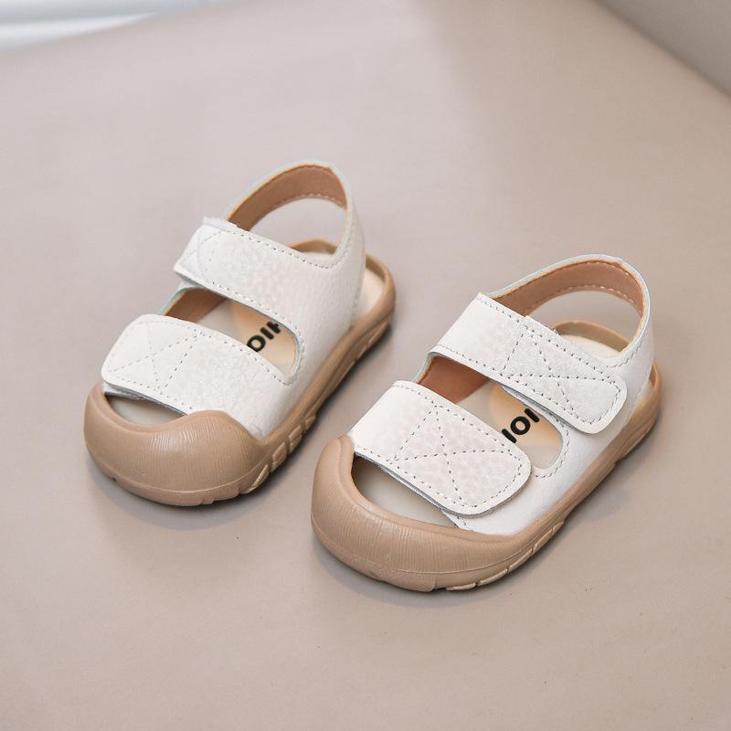 2025 Kollisionsschutz Babysandalen für Alter 1-3: Weiche Sohle Unisex Kleinkind Lauflernschuhe für den Sommerstrand.